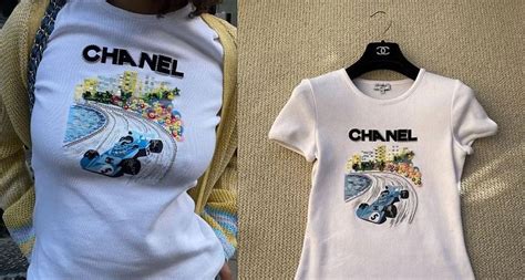 chanel f1 shirt buy|chanel f1 tees price.